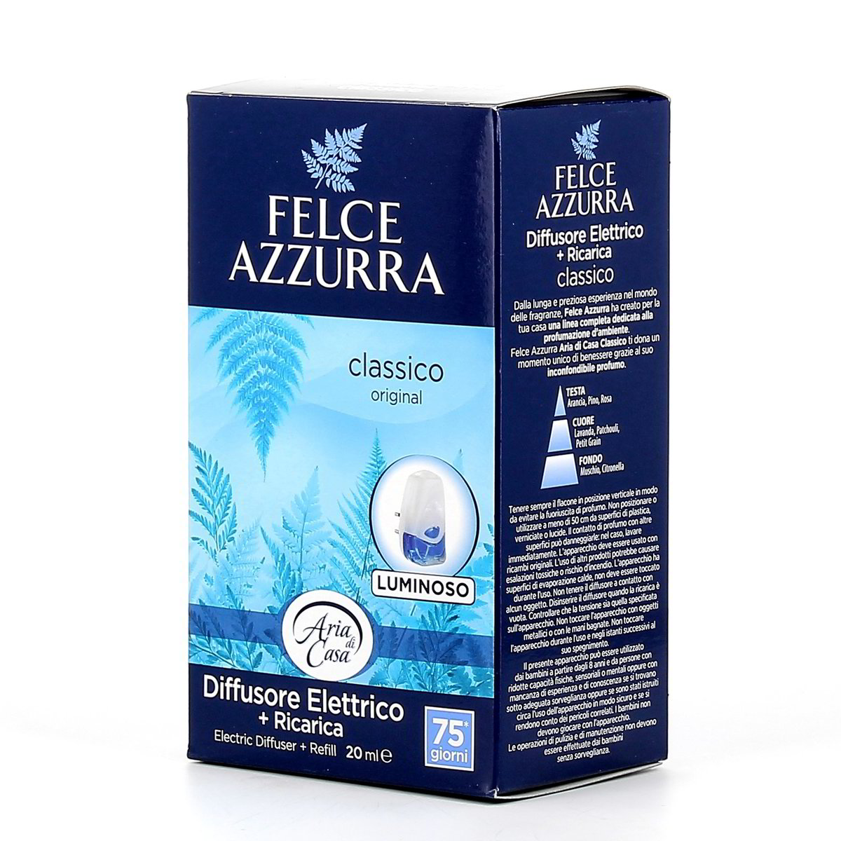 DIFFUSORE ELETTRICO CLASSICO CON RICARICA FELCE AZZURRA 1 pezzo in  dettaglio | Gros Spesa Online