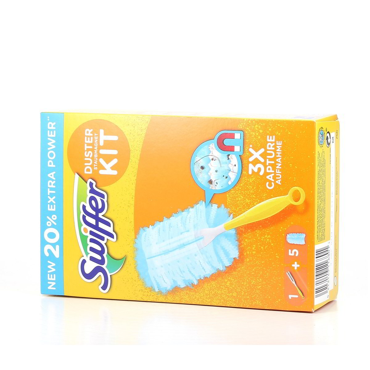 5 Pezzi Swiffer Duster Kit Spolverino con 5 Panni di Ricambio 