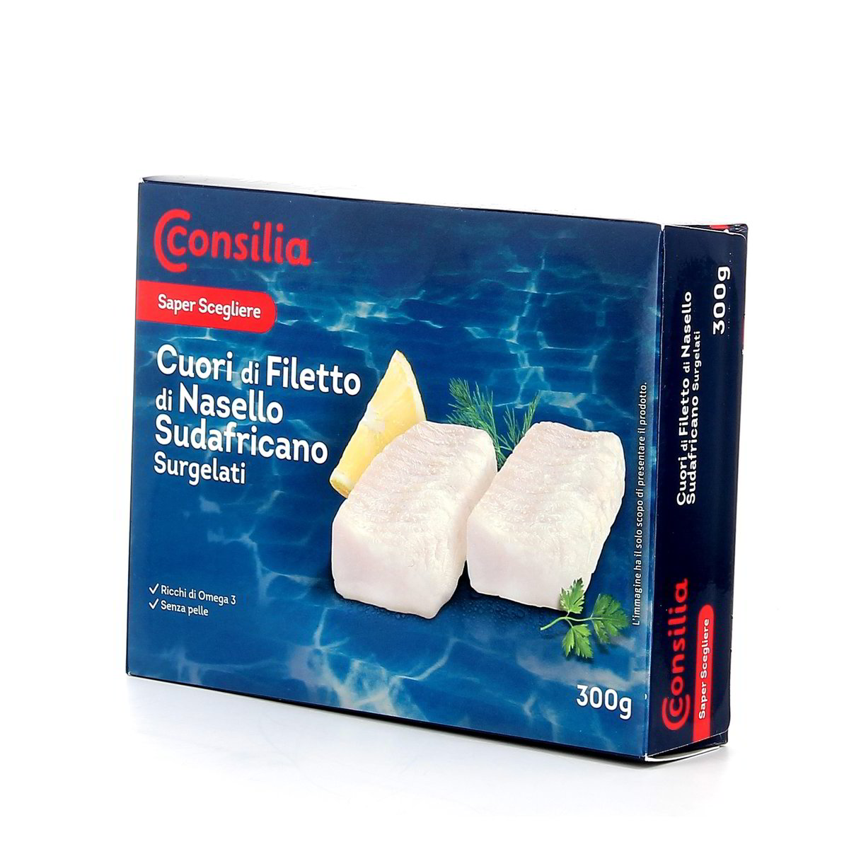 CUORI DI FILETTO DI NASELLO SUDAFRICANO CONSILIA 300 g in dettaglio | Gros  Spesa Online
