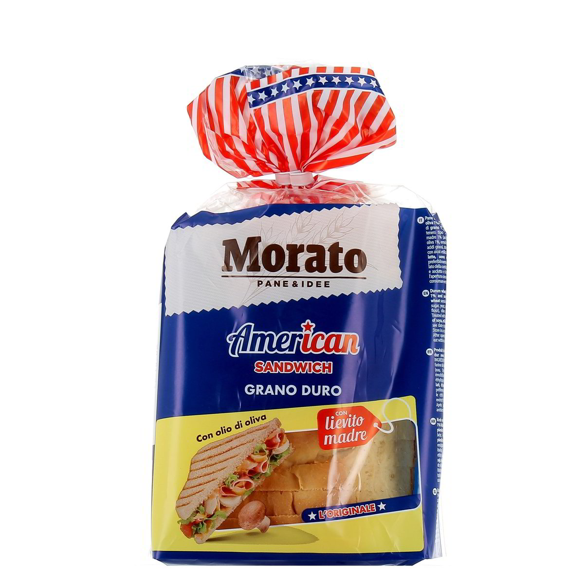 AMERICAN SANDWICH DI GRANO DURO MORATO 550 g (Minimo € 1,99 - 40,2 %) in  dettaglio