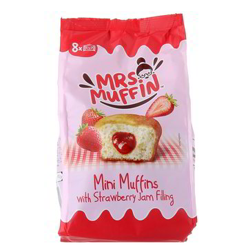 MINI MUFFINS CON CONFETTURA DI FRAGOLE x8 MRS. MUFFIN 200 g in
